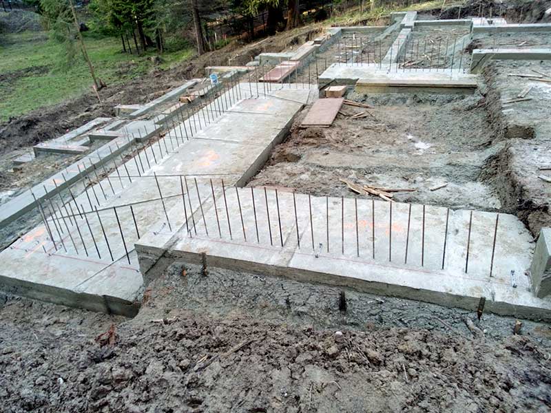 concrete footings for building